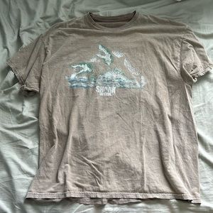 pacsun graphic tee shark week oversized